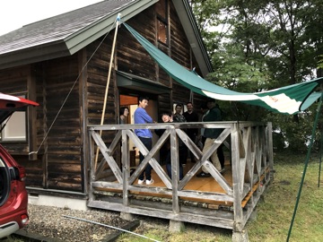 BBQ会場の設営