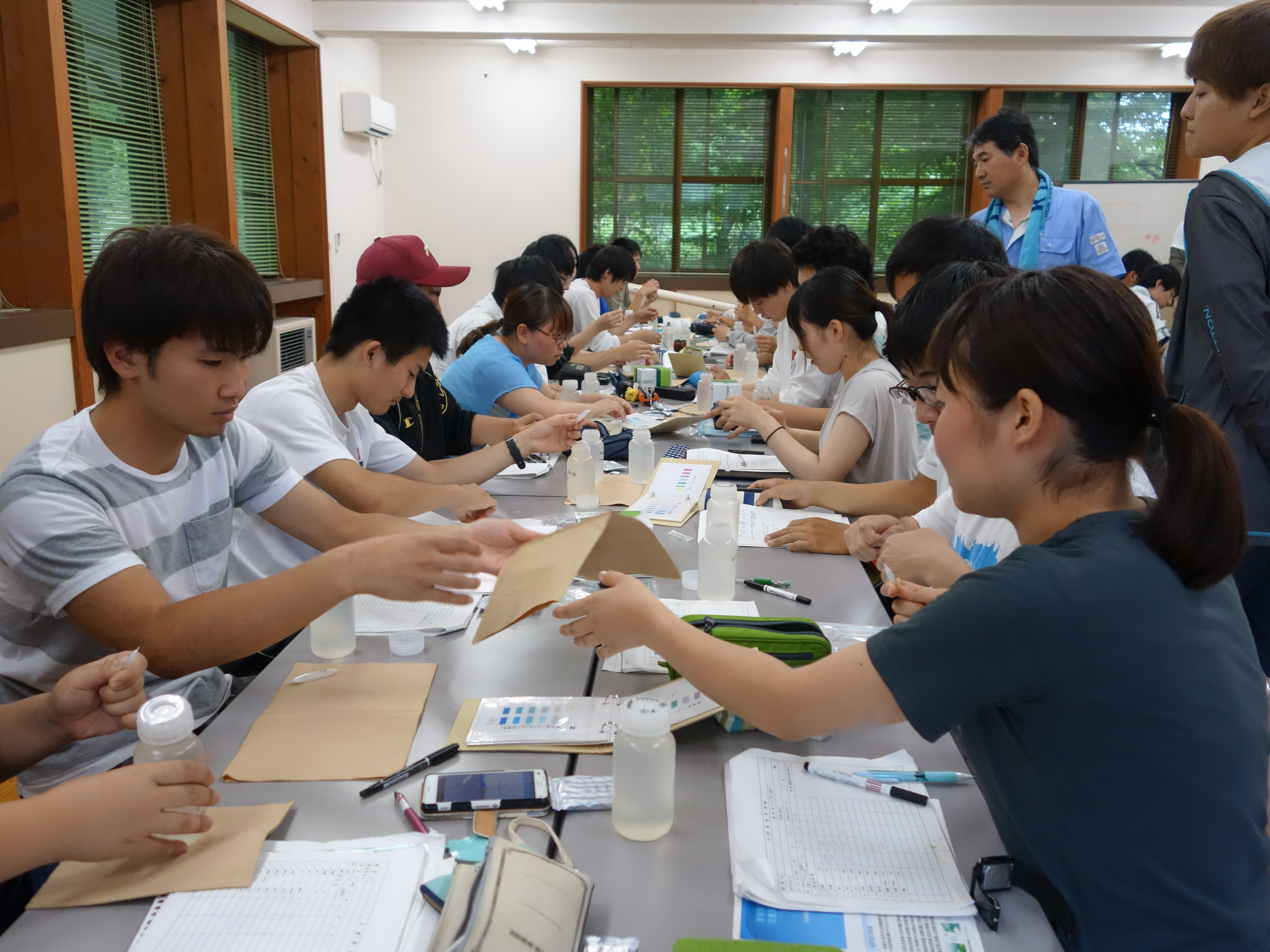 水質調査の実習