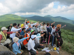 夏山登山風景