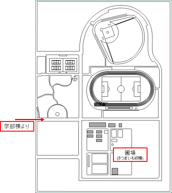 共通施設棟配置図