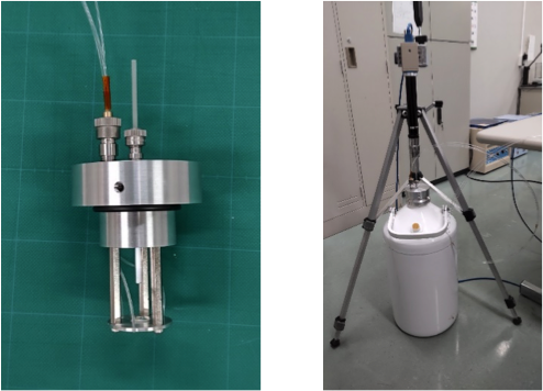 Liquid H2 level gauge
