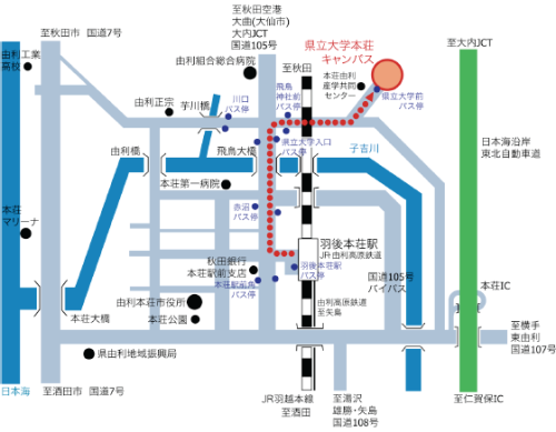 キャンパス周辺案内