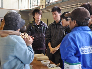 住民の皆様から感謝の言葉をいただきました