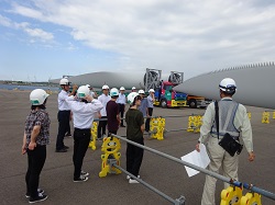 風力発電施設と建設現場の見学②